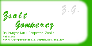 zsolt gompercz business card